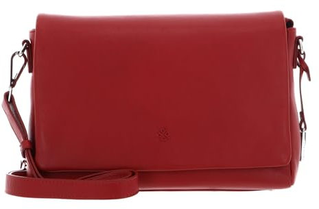Picard Bali Umhängetasche für Damen aus Rindsleder in Rot mit Magnetverschluss, 26x17x9 cm, 121715J326