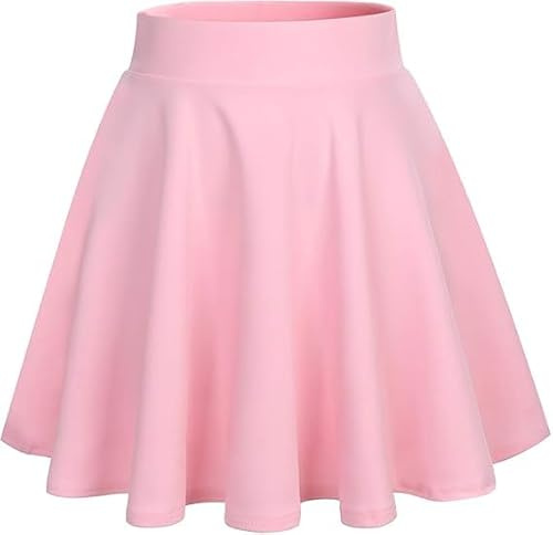 Avidlove minikjol för kvinnor kort veckad kjol eleganta skater kjolar fritidskjol | A-linje hög midja, elastisk solid basstil, mångsidig minikjol för tennis, dans, karneval, halloweenkostym