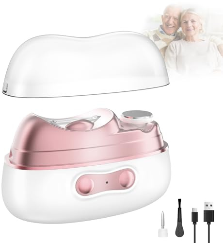 Electric Nail Clippers for Toenails Fingernail - 2026 4 in 1 Automatic Nail Trimmer with Nail File/Polishing/Gel Nail Light - USB Rechargeable for Baby/Kids/Adults/Seniors Thick Nails