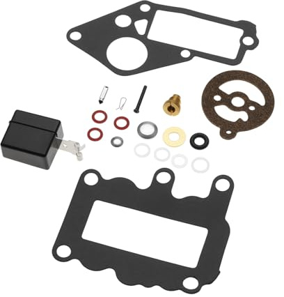 AS Axis Spindleon förgasare ombyggnadssats flottörpackningar nålsäte kompatibel med Johnson kompatibel med Evinrude 9.5HP utombordare 1964-1973 382048