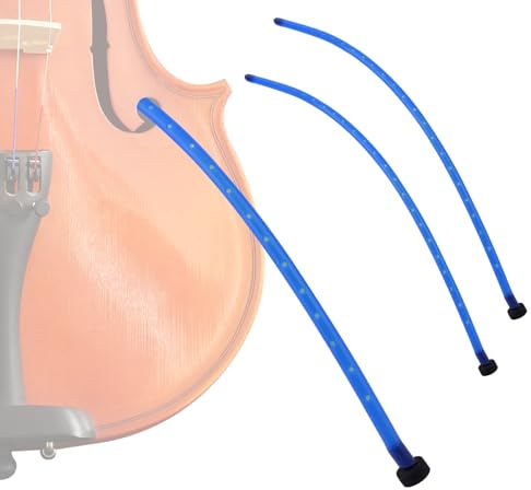 Fukaisu 2uds Humidificador Violín de Goma, Portátil Alta Calidad Humidificador de Agujero en F para Violín Práctico Accesorio Instrumentos Musicales para Evitar Grietas (Azul)
