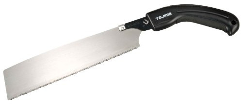 TAJIMA Pull-Stroke Saw - 265 mm x 16 TPI Japanese Flush Cut Hand Saw with Quick-Release Blade & Non-Slip Elastomer Handle - JPR-265