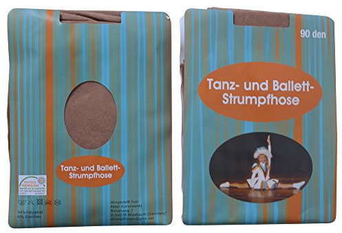 Kinder Tanzstrumpfhose Cheerleader Garde Tanzmariechen 90den Glänzend make up ab grösse 98 lieferbar (116-128)
