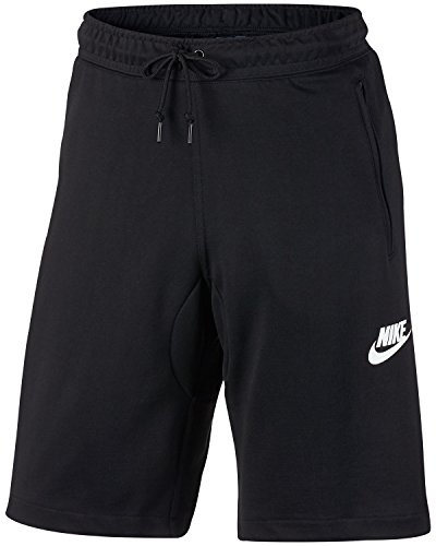 Nike M NSW Av15 Short FLC Short pour Homme S Noir (Noir/Blanc)
