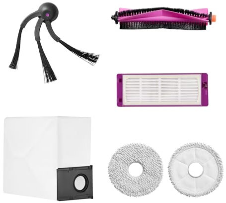 EUREKA Paquete Accesorios J15 MAX Ultra Aspiradora Robot y Fregasuelos, Blanco, pequeño