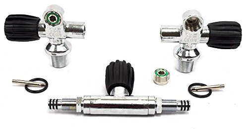 METALSUB Grifería bibotella Manifold, M25 232 Bar, M25 232 Bar (7 litros 140 mm)