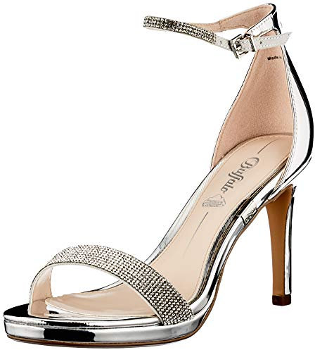 Buffalo Damen Monroe 2 Sandale mit Absatz, Silver, 40 EU