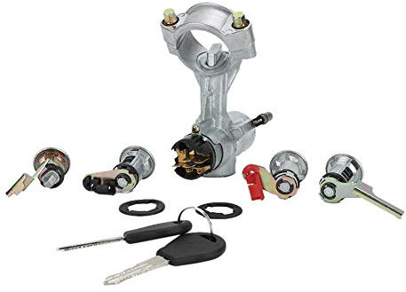 Dioche Interrupteur à clé de Contact, Interrupteur à clé d'allumage en Alliage d'aluminium pour GQ Y60 Lock 2 Door Barn Door 1988-1998