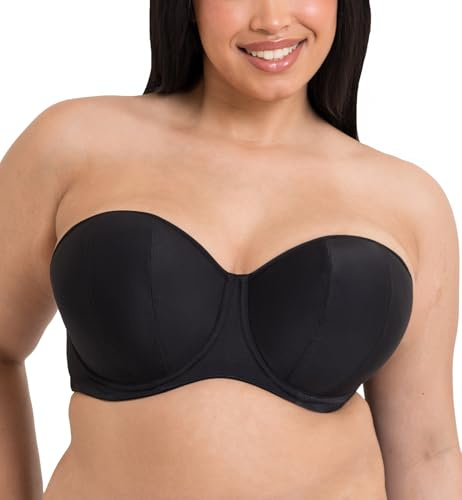 Curvy Kate Luxe Strapless Multiway Bra Jet Black 34K