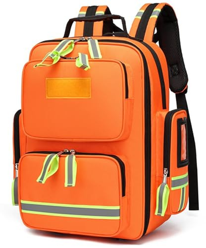 Zaino Per Traumi Di Emergenza, Borsa Di Primo Soccorso Con Riflettente, Grande Capacità, Zaino Infermiere Domiciliare, Zaino Emergenza, Borsa Medicale Per Campeggio, Escursionismo, Trekking B