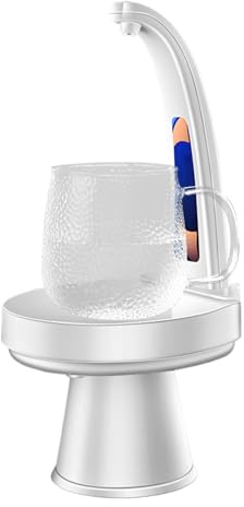 Distributeur d'eau - Robinet d'eau potable électrique rechargeable par USB - Pompe électrique pour bidon de gallon, pour camping, extérieur, voyage, maison, cuisine, bureau, famille, randonnée