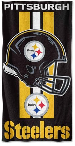 Pittsburgh Steelers Strandtuch American Football NFL Black