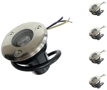 Spot Extérieur Encastrable LED IP65 220V Sol 3W 45° (Pack de 5) - Blanc Froid 6000K - 8000K - SILAMP