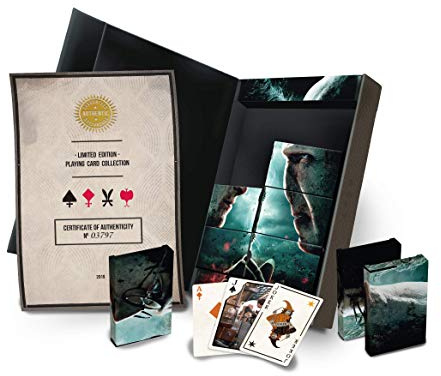 Cartamundi Harry Potter - Set da collezione di 8 carte da gioco ufficiali, edizione limitata