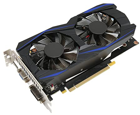 Scheda Grafica da Gioco GTX 550 Ti, 6 GB GDDR5 192 Bit, PCI Express 2.0, Schede Video PC GPU per Computer con Ventola di Raffreddamento a Doppia Ventola, HDMI, VGA, DVI, per