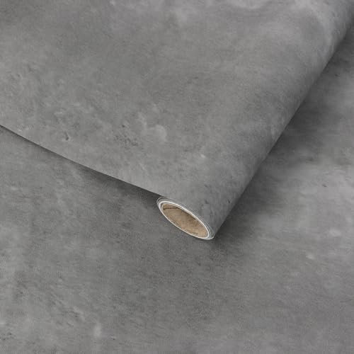 Arthome vinilo adhesivo muebles Oscuro Gris Hormigón 40cmx6m Papel Pintado Autoadhesivo,Contacto Papel Adhesivo Impermeable Hormigón Decorativo para Estudios Oficinas Tiendas Gimnasios Encimeras