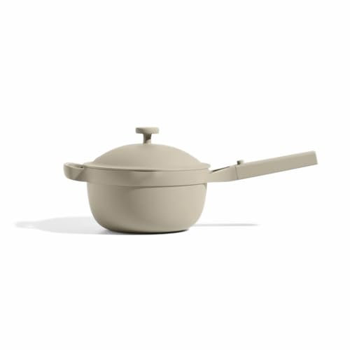 Our Place Perfect Pot - Mini 2.4L Nonstick Ceramic Sauce Pan with Lid | Versatile Cookware for Stovetop and Oven | Steam, Bake, Braise, Roast | PTFE and PFOA-Free | Toxin-Free, Easy to Clean | Steam