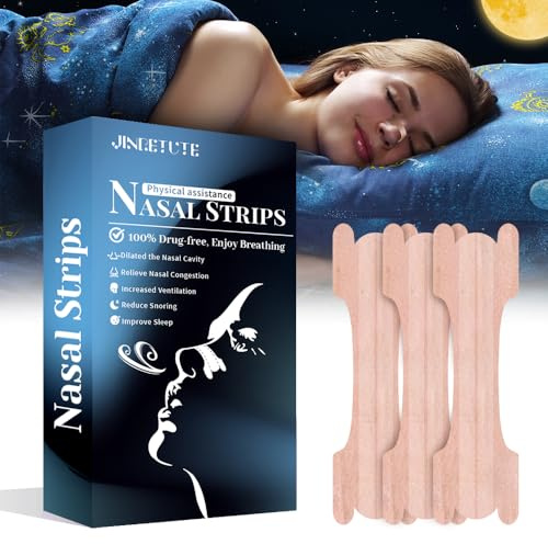 Nasal Strips 80 Pieces Snoring Aids for Men Anti snoring Devices Nose Strips Relieve a Blocked Nose Due to Colds for Sleep Anti Snore Drug-Free