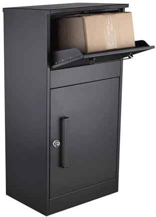 LISHAOHU Buzón De Paquetería Multifuncional For Exteriores, Buzón De Paquetería De Pie, Diseño Impermeable Doble, Duradero, Fácil De Instalar, Adecuado For El Hogar, La Oficina, La Fábrica
