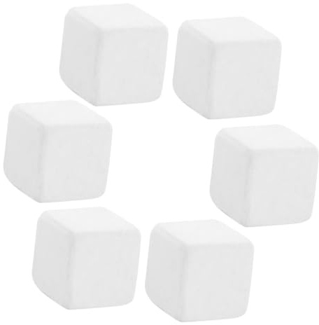WEKADRIN Tortoise Calcium Cube Reptile Molar Grinding Block 6pcs Natural Mineral for Turtle and Gecko Health Enhancement in Terrarium