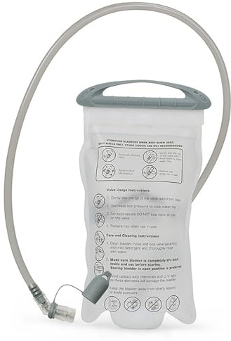Generico Sacca di Idratazione - Sacca per Acqua da 1,5 L 31x17,5 Cm, Serbatoio Traslucido con Apertura Grande, di Tubi per Bere da 102 Cm | Escursionismo Bicicletta Arrampicata Ciclismo Corsa SPOR