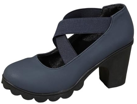 HEMNACU Zapatos Tradicionales para Mujer de Dirndl Mary Janes Zapatos de Tacón de Cuña para Pies Anchos Zapatillas de Tacón con Hebilla Zapatillas Elegantes para el Oktoberfest Bodas y Baile