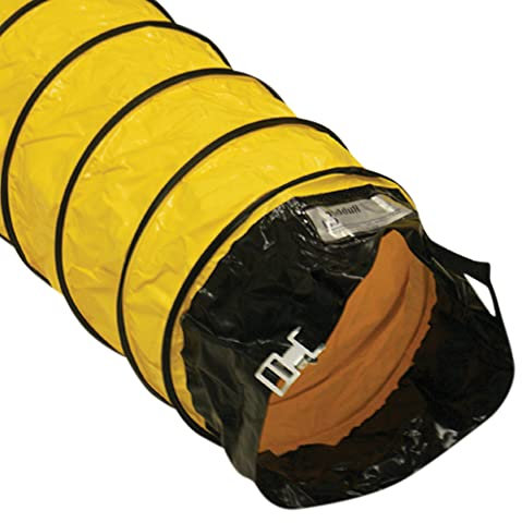Rubber-Cal Air Ventilator Yellow Ventilation Duct Hose (Fully Stretched), 04-Inch by 25-Feet