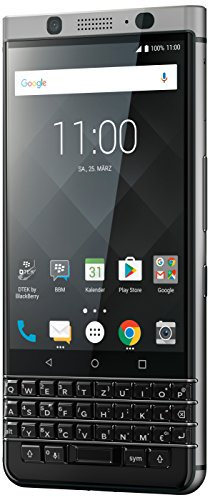 BlackBerry KEYone Business Smartphone (32GB interner Speicher, 3GB RAM, LTE, 12MP Kamera, 11,43 cm (4,5 Zoll IPS LCD Display)) silber