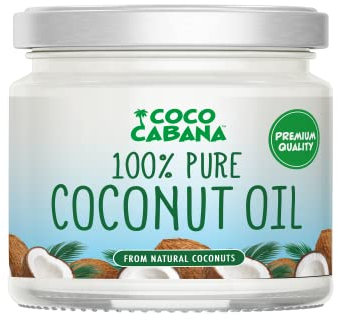 Coco Cabana 100% huile de coco pure 300ml Qualité premium, végétalien, sans gluten et produits laitiers, produit de beauté naturel, peau, cheveux et cuisine