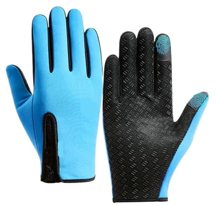 Guantes De Escalada Guantes de ciclismo for hombre, guantes cálidos de invierno for mujer, bicicleta, gimnasio, conducción al aire libre, escalada, guantes térmicos antideslizantes impermeables Para M