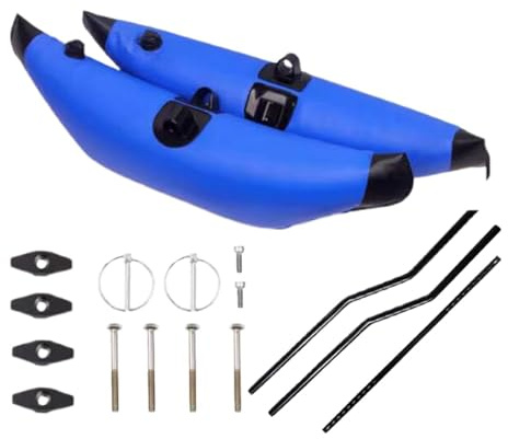 Perfeclan 2Pcs Kayak Stabilizer Kayak Accessories Stabilizer System Float, Float Barrel with Float Arms for paddling, standing, blue