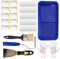 15 Pcs Mini Paint Roller Set,4 inch Small Rollers for Painting with Paint Tray Roller Holder Paint Brush Gloves,Paint Rollers and Trays Sets for Painting Walls Furniture Ceiling