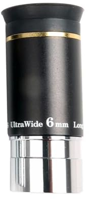 Accesorio for telescopio astronómico con Ocular Ultra Gran Angular de 66 Grados 1,25 Pulgadas, UW6 mm, UW9, UW15 y UW20 Piezas para telescopio astronómico(UW6mm)