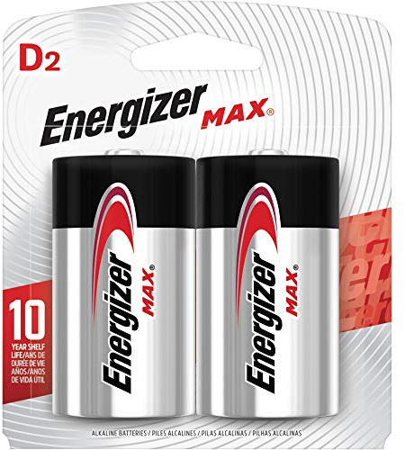12 Pack Energizer E95BP-2 D Cell Alkaline Batteries 2 Batteries per Package