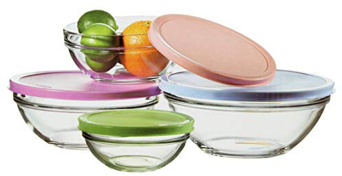 LOT 4 SALADIERS SNACK 14-17-20-23 CM - ROSE - VIOLINE - BLEU - VERT