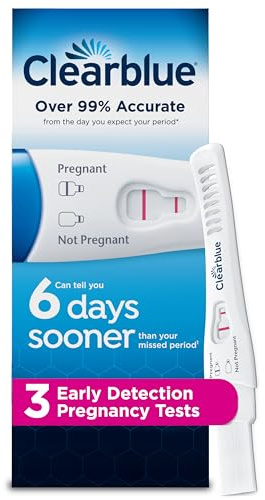 Clearblue Early Detection Pregnancy Test, 3 Ct