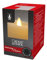 Konstsmide LED Echtwachskerze cremeweiß, 3D Flamme und geschmolzener Kante, glatte Wachsoberfläche, 5H Timer, 1 warm weiße Diode, batteriebetrieben, Innen, Batterie: 2 x AA 1, 5V (exkl.) - 1600-115