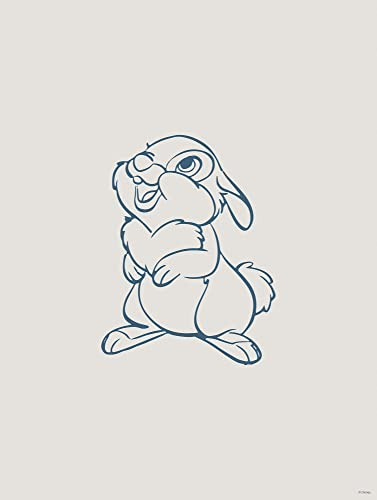 Komar Wandbild - Hey Thumper - Größe: 30 x 40 cm - Poster, Kunstdruck, Dekoration, Wohnzimmer, Schlafzimmer, Disney
