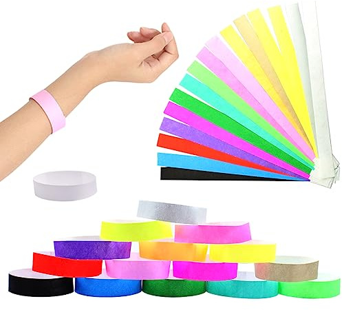 160 Stück Wasserfeste Party-Armbänder für Tanzkonzerte, Festivals und Events