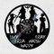 VINY WOODY Wanduhr aus Vinyl, Motiv Abenteuer und Fantasia, Anime-Comic