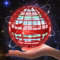 skicare 2025 Hover Ball Fliegender Ball, Flying Orb Ball Magische Spinnerin mit LED Licht Drohne für Kinder Boomerang Flugzeuge Spielzeug Geschenke für Jungen Mädchen Indoor Outdoor Fidget UFO (Rot)