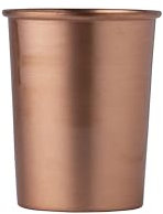 Taza de Cobre Puro - 250ml Ayurvedic Vaso para la Salud y el Bienestar - Premium Carácter Vidrio de Cobre