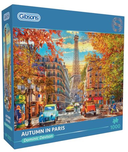 Autumn In Paris | 1000 Piece Jigsaw Puzzle | Sustainable Jigsaw Puzzle for Adults | Premium 100% Recycled Board | Great Gift for Adults | Gibsons Games B Corp