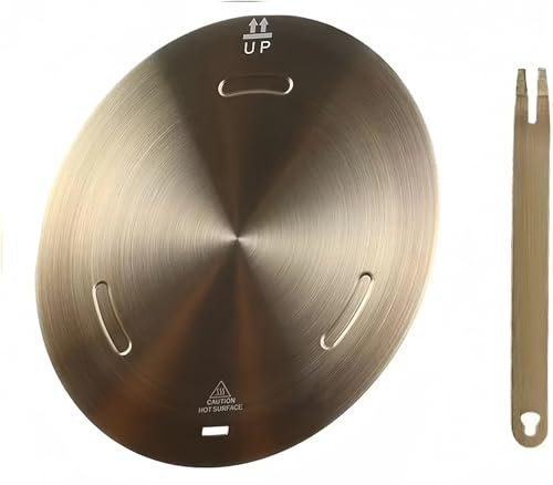 Piastra adattatore per piano cottura a induzione, piastra a induzione per fornelli a gas, disco convertitore a induzione NISPOTDOR per accessori da cucina da 24 cm