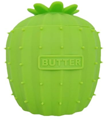 Barra de mantequilla francesa - Guardián de mantequilla de silicona con tapa, plato de mantequilla de encimera para mantequilla suave y esparcible | Recipiente de mantequilla hermético para cocina, de