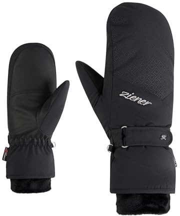 Ziener Damen KENDRIA-Z Ski-Fäustling/Wintersport | wasserdicht, Primaloft, warm, Black, 8