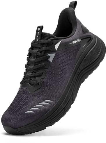 FitVille Mens Extra Wide Trainers Road Running Shoes