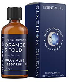 Mystic Moments | Olio essenziale arancione a 5 volte 100 ml - olio puro e naturale per diffusori, aromaterapia e massaggio miscele senza OGM vegano