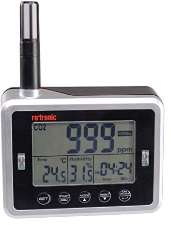 Rotronic CL11 Mesa Medidor para CO2 Juego Humedad y Temperatura, Gris