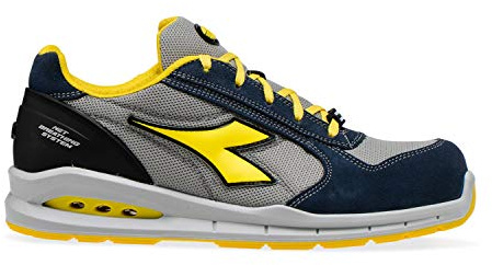Diadora Run Net Airbox Low S1p Src, Scarpe da ginnastica Uomo, Blue Cosmos Moon Rock Gray, 44 EU